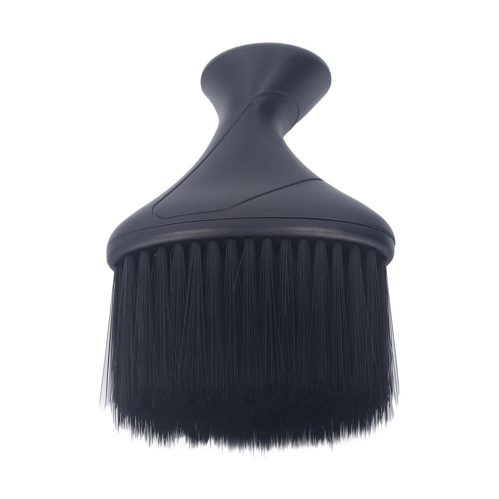 Black Neck Hairbrush Neck Duster Cleaning Brush Black Oblate Neck Hairbrush Soft Nylon Barber Duster Brush Nylon Neck Hairbrush