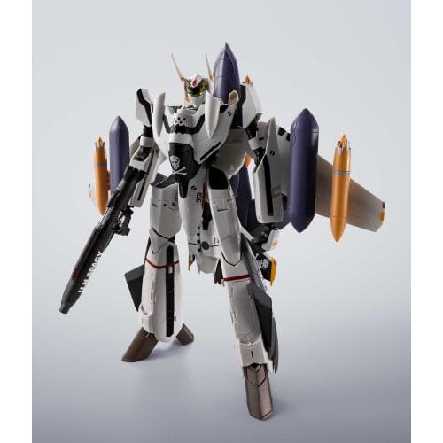 TAMASHII NATIONS HI-METAL R Macross Zero VF-OS Phoenix (Roy Focker's Custom) + QF-2200D-B Ghost, Approx. 140mm ABS & Diecast & PVC Painted Movable Fig