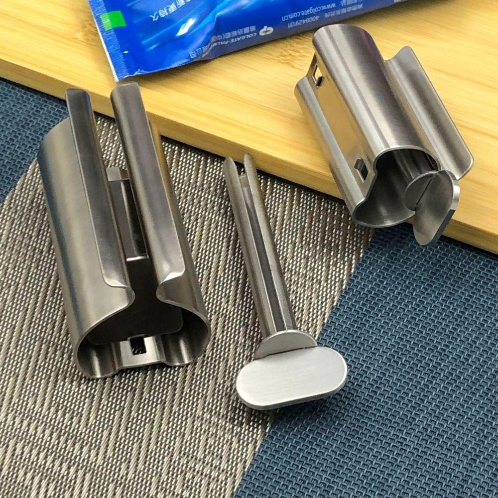 Practical Toothpaste Tube Wringer Stainless Steel Toothpaste Rollers Toothpaste Squeezer Children