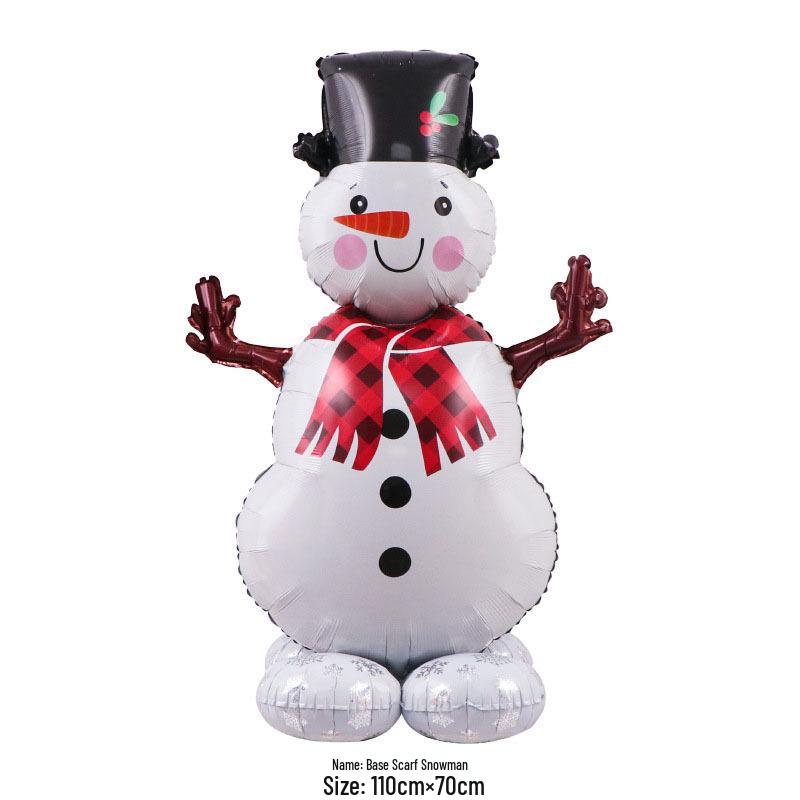 3D Santa and Sleigh with Reindeer Balloon Decor Set