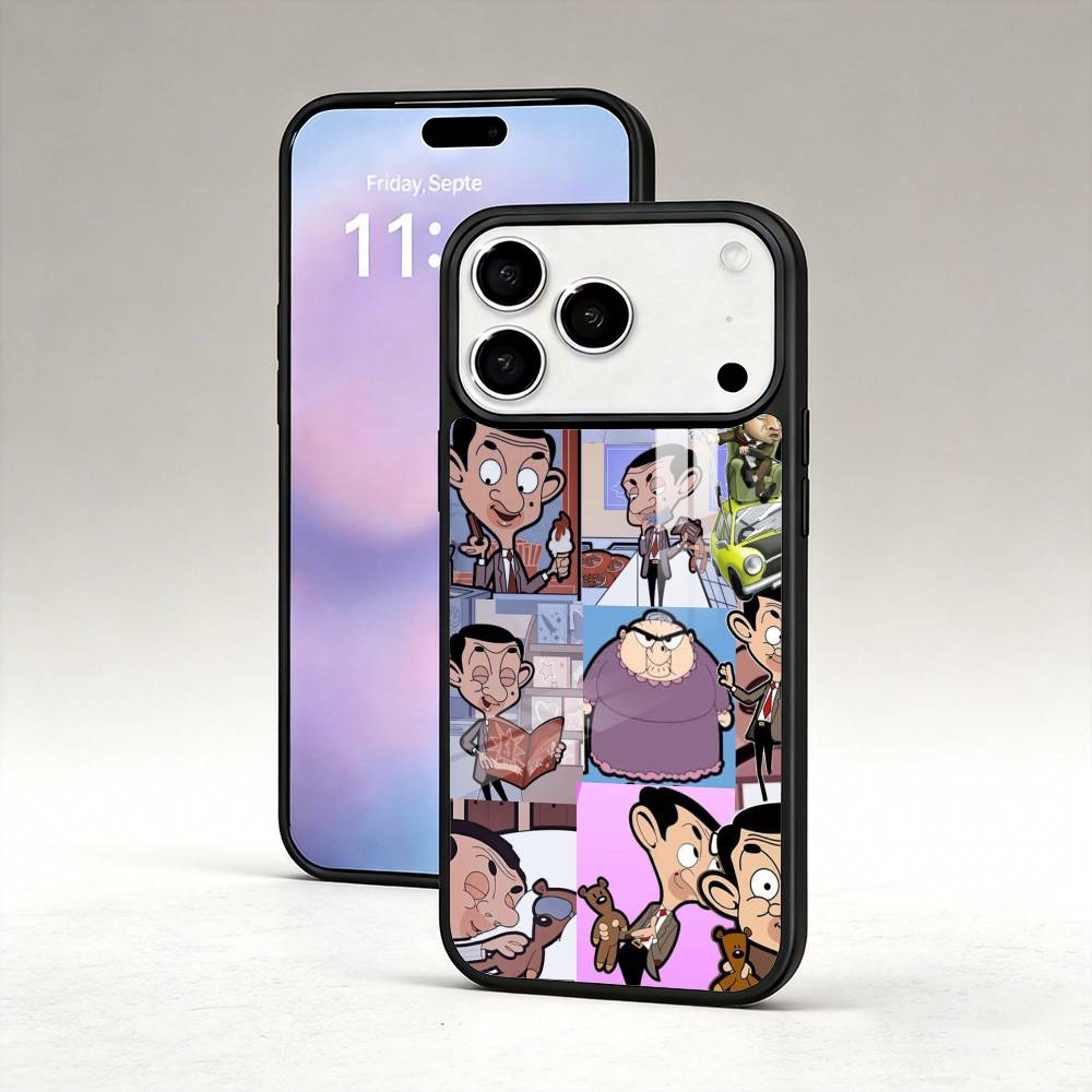 Funny C-Classic M-Mr B-Bean Phone Case For iPhone17,16,15,14,13,12,Pro,Max,Magnetic For Magsafe Wireless Charging