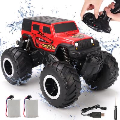 Радиоуправляемая машина для детей, Внедорожник, Амфибия, 4WD, Полный привод, Водонепроницаемая, Беспроводное управление 2.4 ГГц, Вращение на 360°, Популярный подарок на день рождения, Игрушечная машина