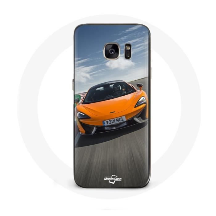 Чехол для Samsung Galaxy S6 edge Формула 1 McLaren Оранжевый