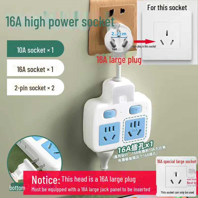 Pure Copper Multi-Function USB Power Strip with Wireless Plug Board