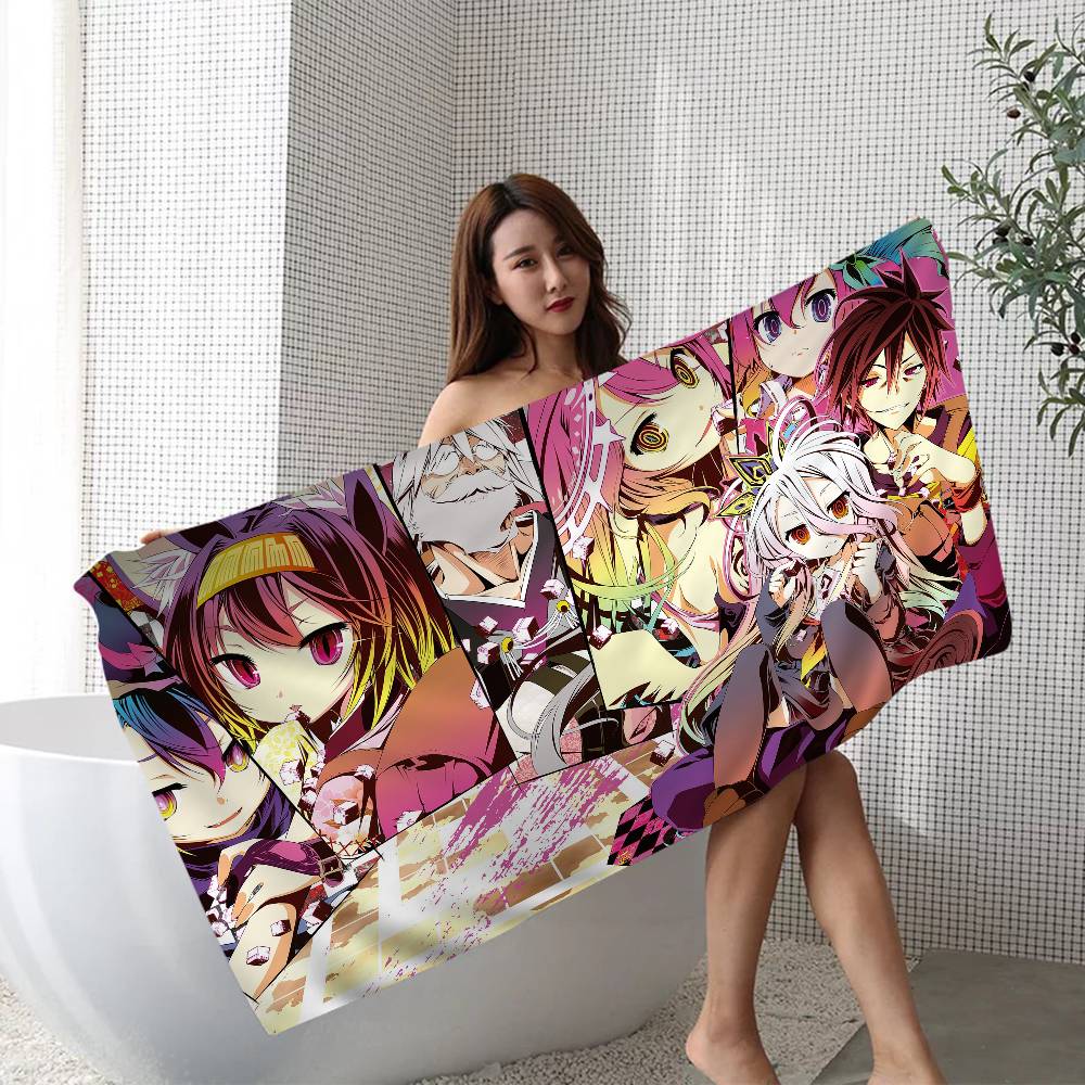 Полотенца для пляжа из микрофибры No Game No Life, быстросохнущие, для песка, для бассейна, для путешествий, плавания, йоги