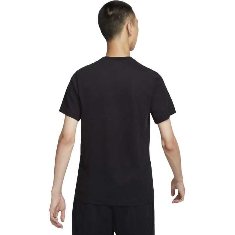 Nike Dri-Fit Heritage Court Quick-Dry теннисная удобная модная футболка с круглым вырезом и коротким рукавом для мужчин, черные HF6218-010