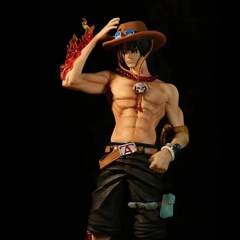Горячая Аниме One Piece Юбилейный Огненный Кулак Эйс Луффи Брат Фигурка Игрушки Портгас Экшн Модель Куклы Подарки D ПВХ 10-й Подходит для Детей Развлекательные