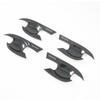 For Nissan Navara NP300 2015- Accessory glossy black Carbon fibre pattern car side Door Handle bowl Covers Trim 2016 2017