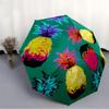 1pc Pineapple Pattern Automatic Opening/Closing Umbrella with Operation & Windproof Canopy - Folding Design, Holiday Gift yy260225146