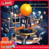 JAKI Jiaqi Планетарий Солнечной Системы Движущаяся Игрушка Космические Строительные Блоки для Детей - Подарок на День Защиты Детей 61 Деталь