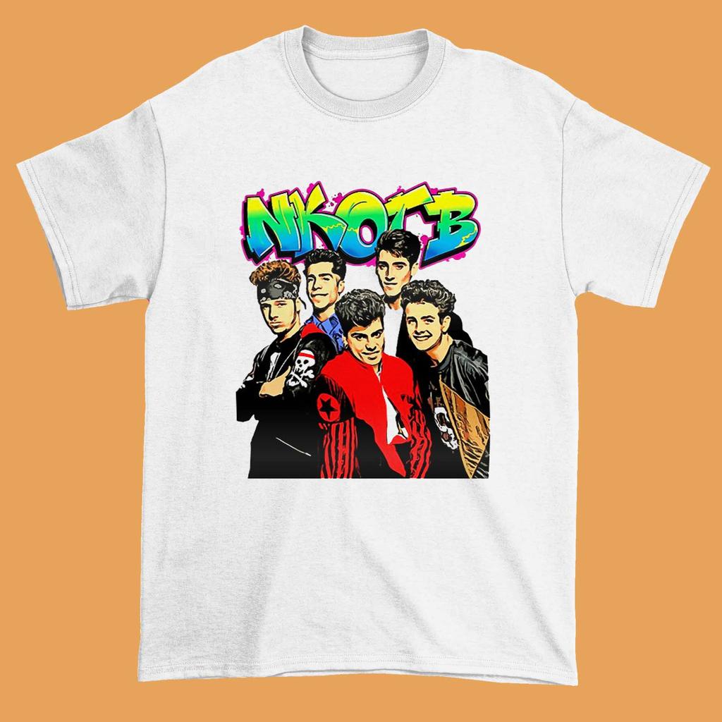 26 New Kids On The Block Boys Band White Short Sleeve Unisex All Size Shirt Unisex T-Shirt