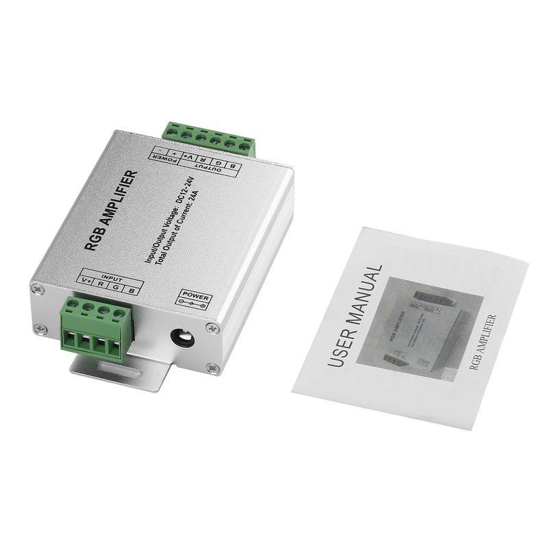 DC 12V 24V RGB усилитель 24A LED диммер RGB контроллер 144W 288W для Extend Signal LED 5050 3528 RGB светодиодная лента