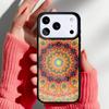 Чехол для телефона с узором мандала для iPhone 17 16 15 14 13 Pro Max Задняя крышка для 12 11 Pro Coque