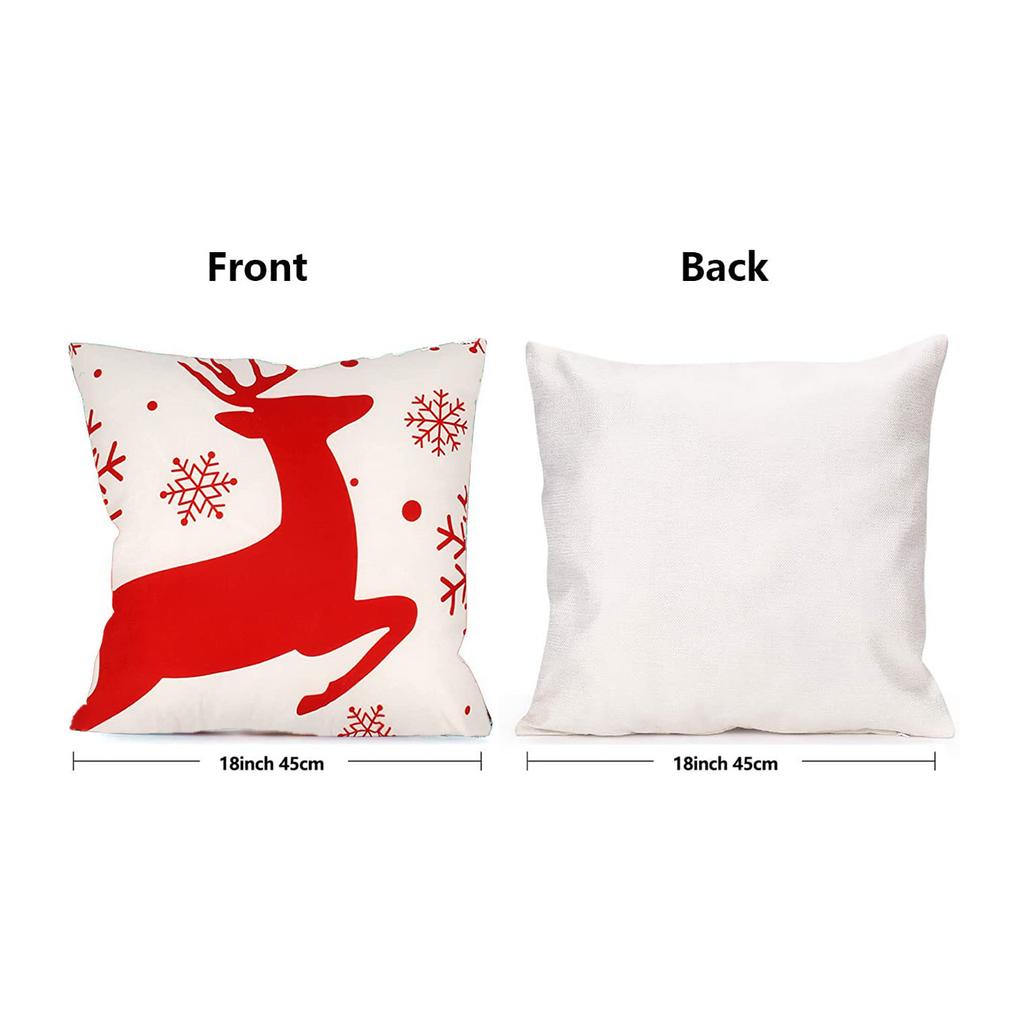 4 шт. рождественские чехлы Санта 18 х 18 дюймов декоративные чехлы с оленями