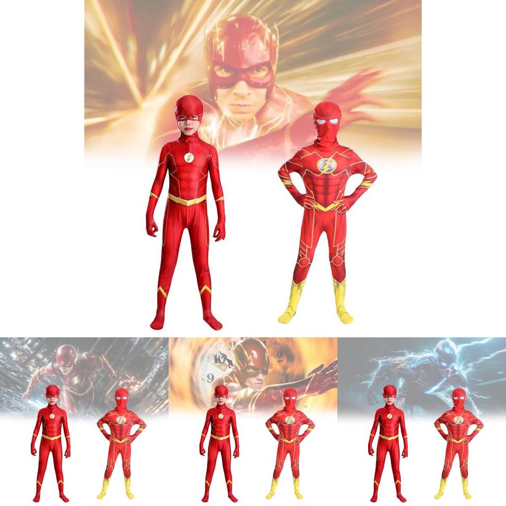 Comics The Flash Milk Silk Cosplay Jumpsuit For Roleplay And Stage Performance Special Characters Included