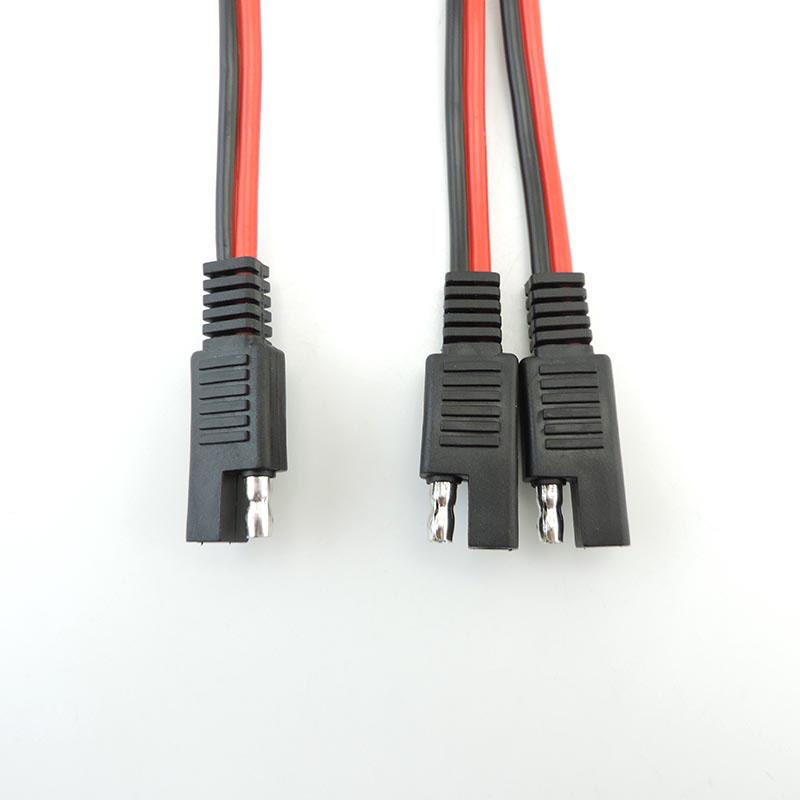 14AWG 20A 1 SAE на 2 SAE Удлинительный кабель питания Система солнечных панелей Разъем для автомобильного аккумулятора Разветвитель Быстроразъемная вилка