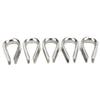 10MM Stainless Steel Marine Wire Rope Clamps Cable Protective Ring Thimbles Clips