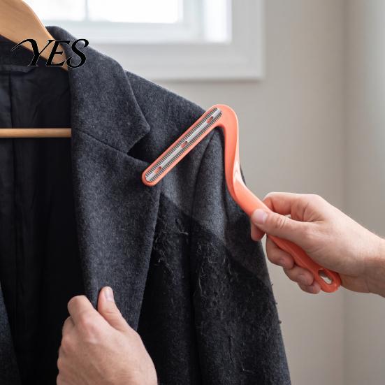 Eco Friendly Clothing Tool Double Sided Lint Remover for Clothing, Portable Golf Club Shape Fabric Shaver Handheld Pet Fur Removing Hair and