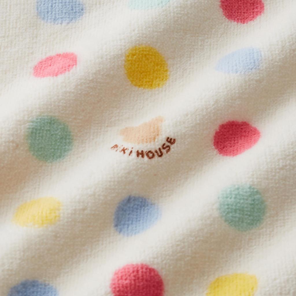 Набор пончо для ванны с ворсом в горошек в коробке Детский подарок Детское пончо для ванны Сделано в Японии Хлопок для ванны Мальчики Девочки Младенцы Дети Детская одежда Одежда Подарок Многоцветный