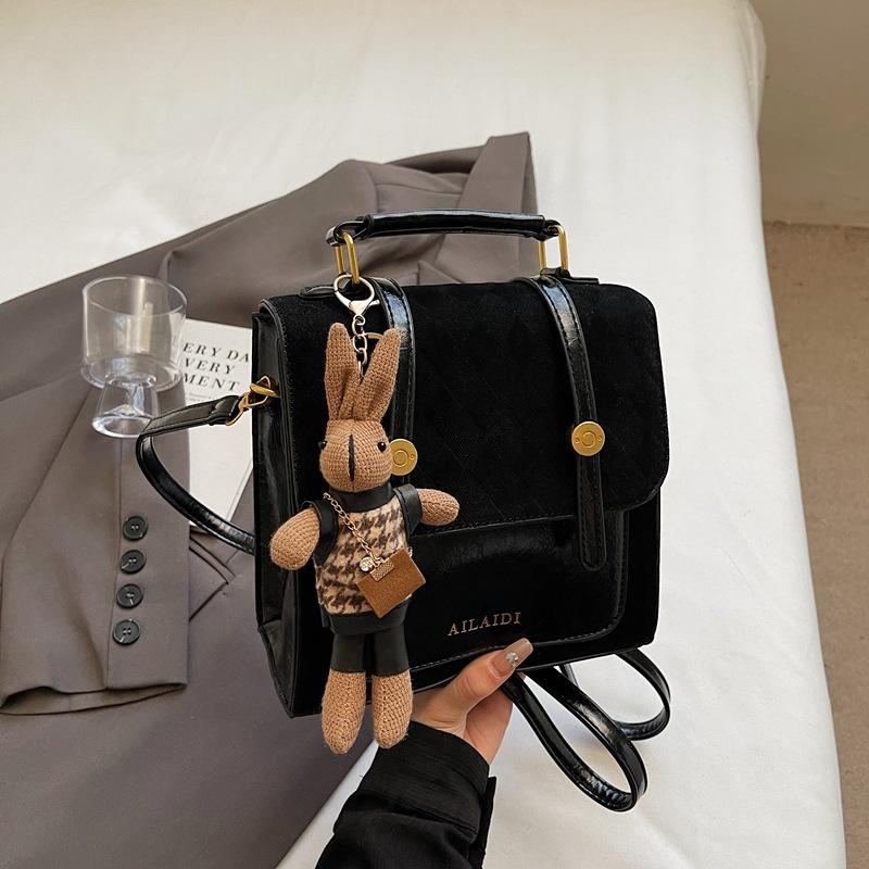 Премиальный ретро женский рюкзак 2025 новый контрастных цветов универсальный маленький рюкзак модный дорожный маленький школьный рюкзак