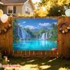 2D Фон «Райский водопад в джунглях» для фотозоны, вечеринки, фестиваля