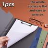 A4 Plastic Clipboard with Horizontal and Vertical Dual Metal Clips, 1 Pc Document Organizer for Home Office and School