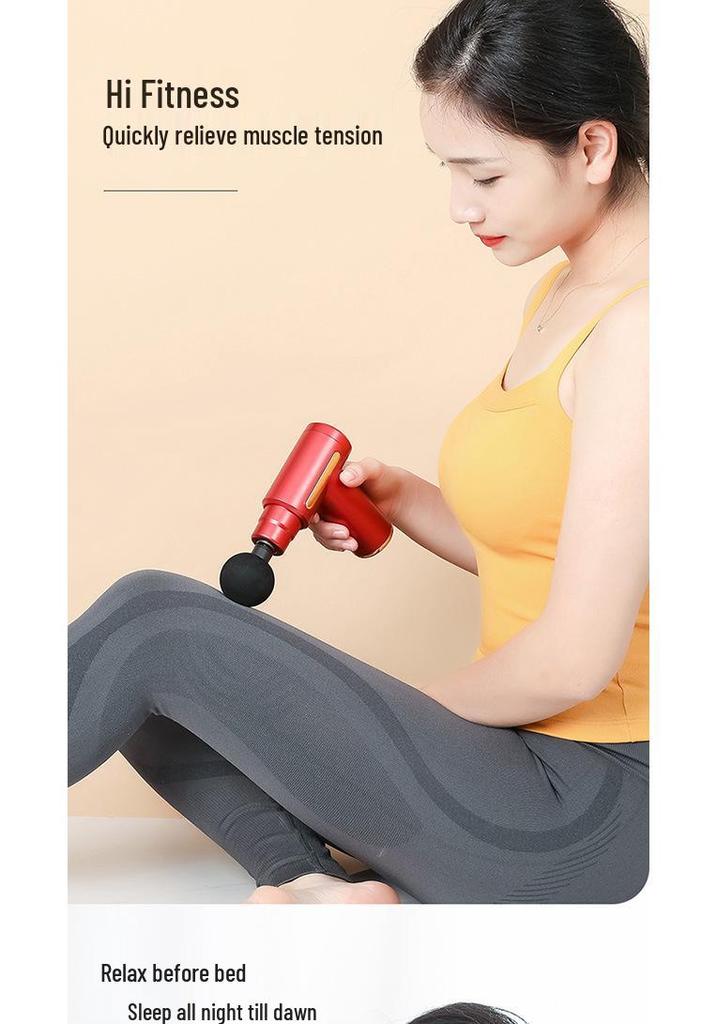 Rechargeable Mini Fascia Gun Muscle Massager for Professional-Grade Fitness Relaxation