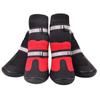 JBTP New 4Pcs Waterproof Reflective Dog Boots Winter Pet Dog Shoes Outdoor Puppy Snow Dog Booties Anti-Slip Socks Paw Protector