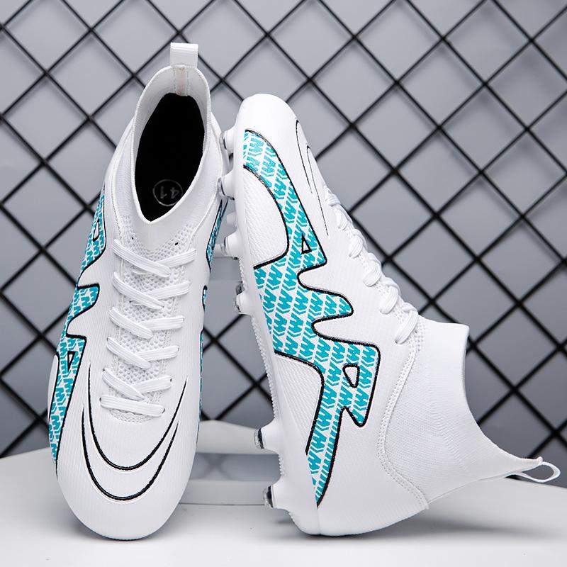 Бутсы World Cup 15 мужские и женские с высоким верхом AG длинные шипы TF шипы-сороконожки студенческие соревновательные тренировочные бутсы