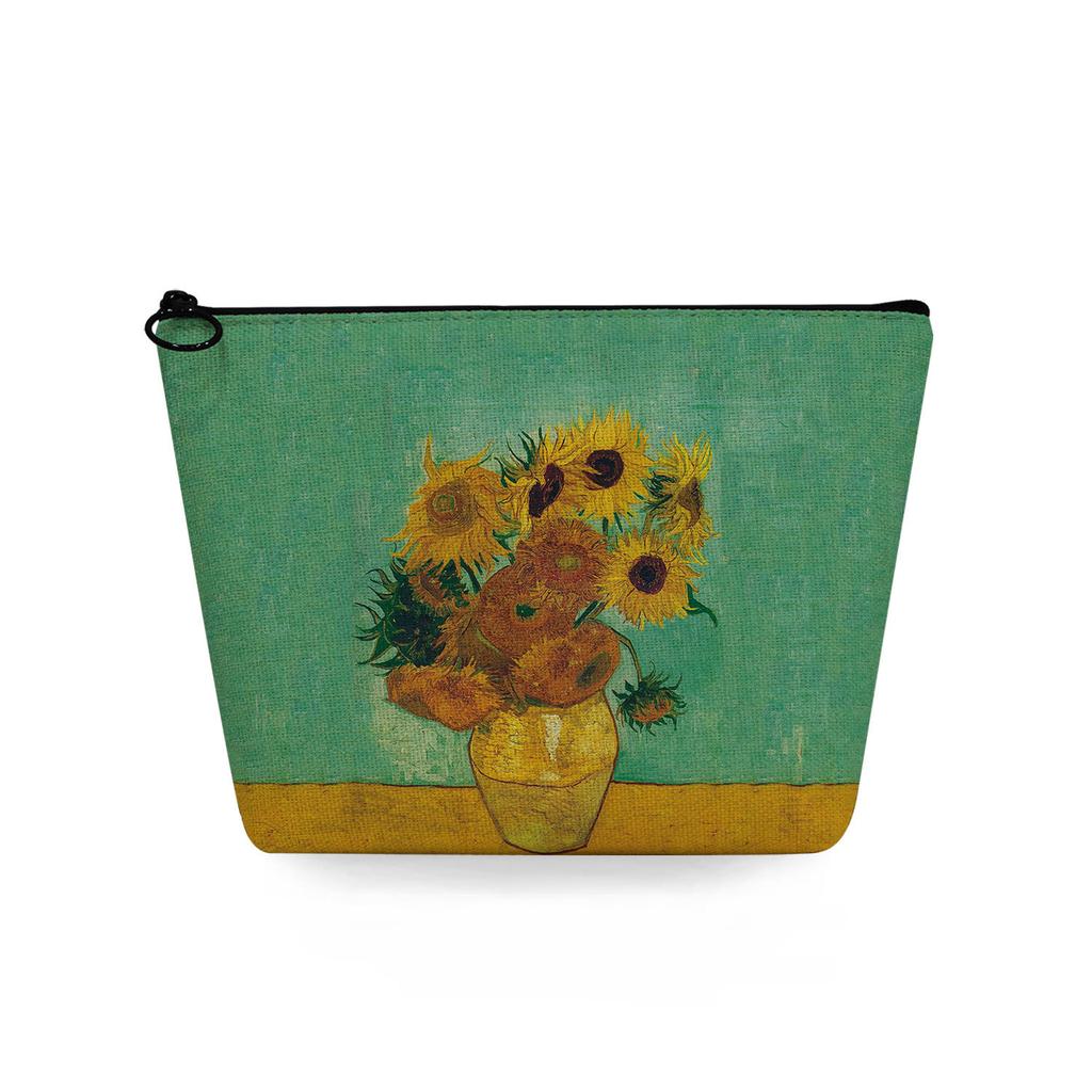 Женская косметичка с принтом масляной живописи для организации туалетных принадлежностей, дорожный органайзер для хранения, 6861