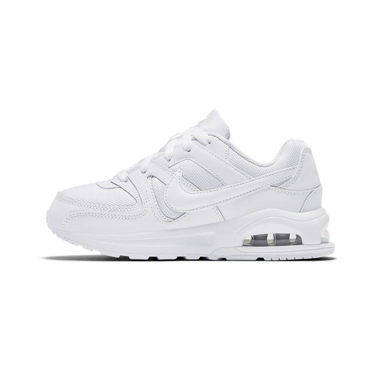 Nike Air Max Command Fle Air Cushion Cushioning Abrasion Resistant Breathable Low top Running Shoes White (Unisex) Kids' Casual Shoes 844347 101