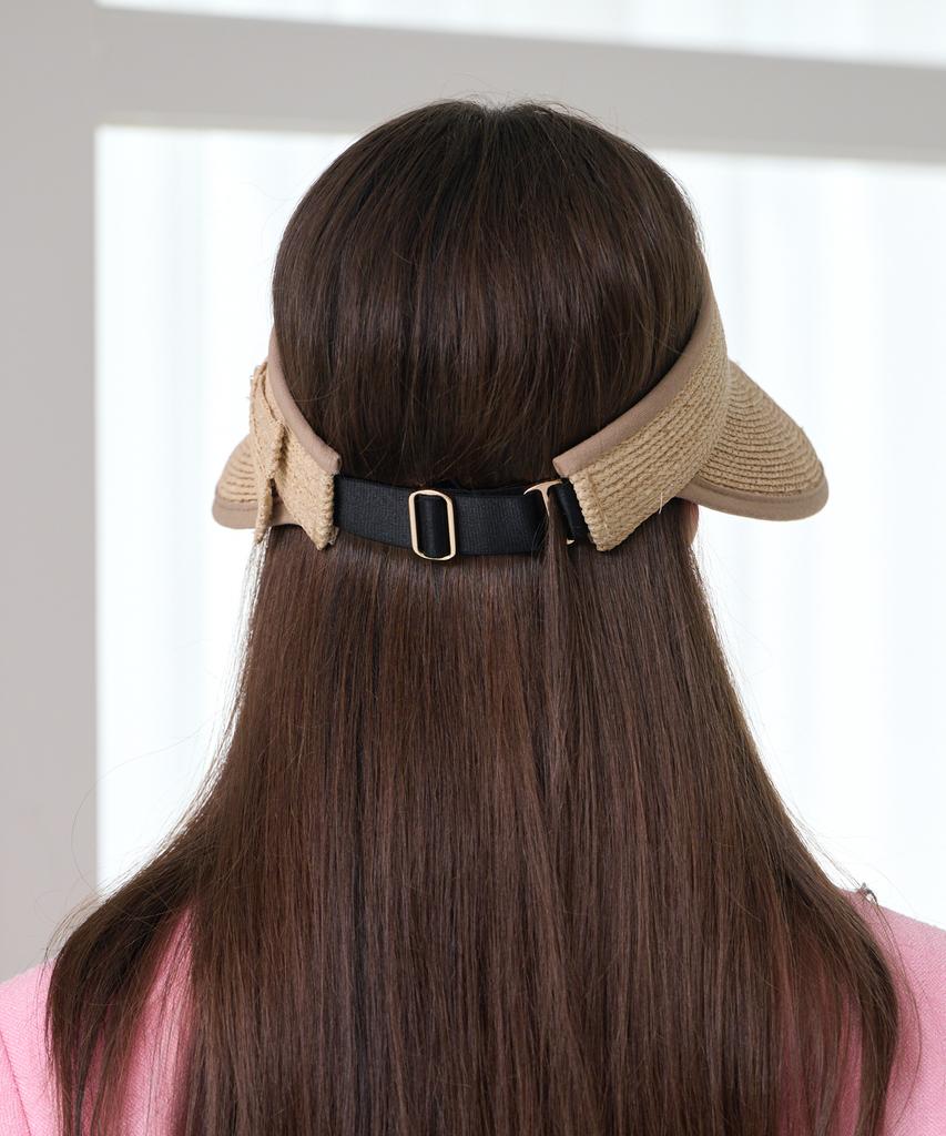 Кепка-козырек из рафии Koipeu Ribbon Cf081Ht073
