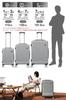 Чемодан, Кейс, Стопор, Ручная кладь, Carry with Carry Большой Двойная молния TSA Заграничная командировка Размер L от 7 ночей до длительных поездок [Новая поездка],
