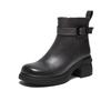 Best 25 Winter Shopping Mall Same Fashion Boots Commuter Coarse High Heels Women's Short Boots H6815DD5
