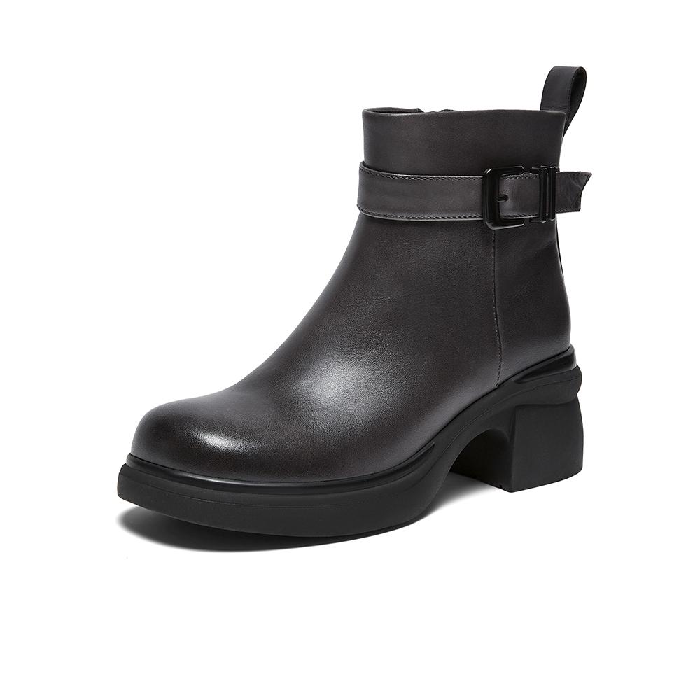 Best 25 Winter Shopping Mall Same Fashion Boots Commuter Coarse High Heels Women's Short Boots H6815DD5