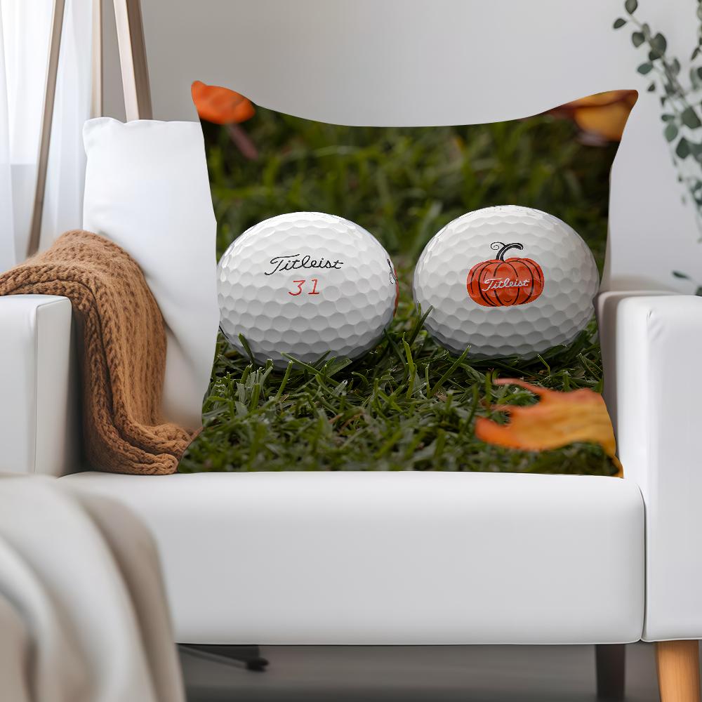 Sport Golf Ball Golf T-Titleist Pillow Case Applicable Space For Guest Rooms Interiors Cars Office House Decoration