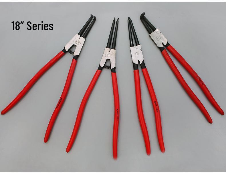 Eagle Ring Pliers Set: Internal/External, Straight/Bent, Dual-Purpose, Multi-Function Spring Retaining Pliers