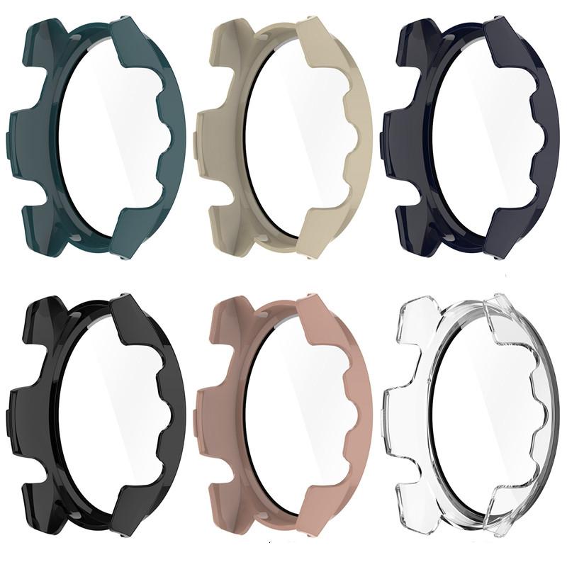 Чехол для ПК+Закаленное стекло для Garmin Forerunner 265 265S 965 955 255 255S Forerunner 255 255S 955 965 Защитная пленка для экрана Чехол для часов