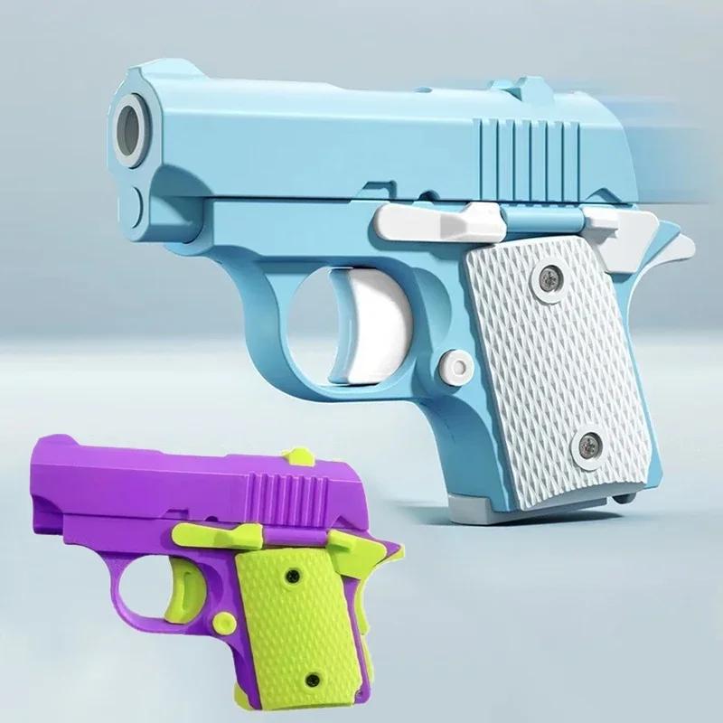 3D Мини 1911 Гравитационная Печать Детское Игрушечное Оружие Модель Фиджет-Игрушка для Детей Взрослых Игрушка для Снятия Стресса Детский Подарок для Снятия Напряжения