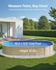 Oval Pool Liner 16.4x9.8ft Unibead Style Pool Liner 47in Wall Height