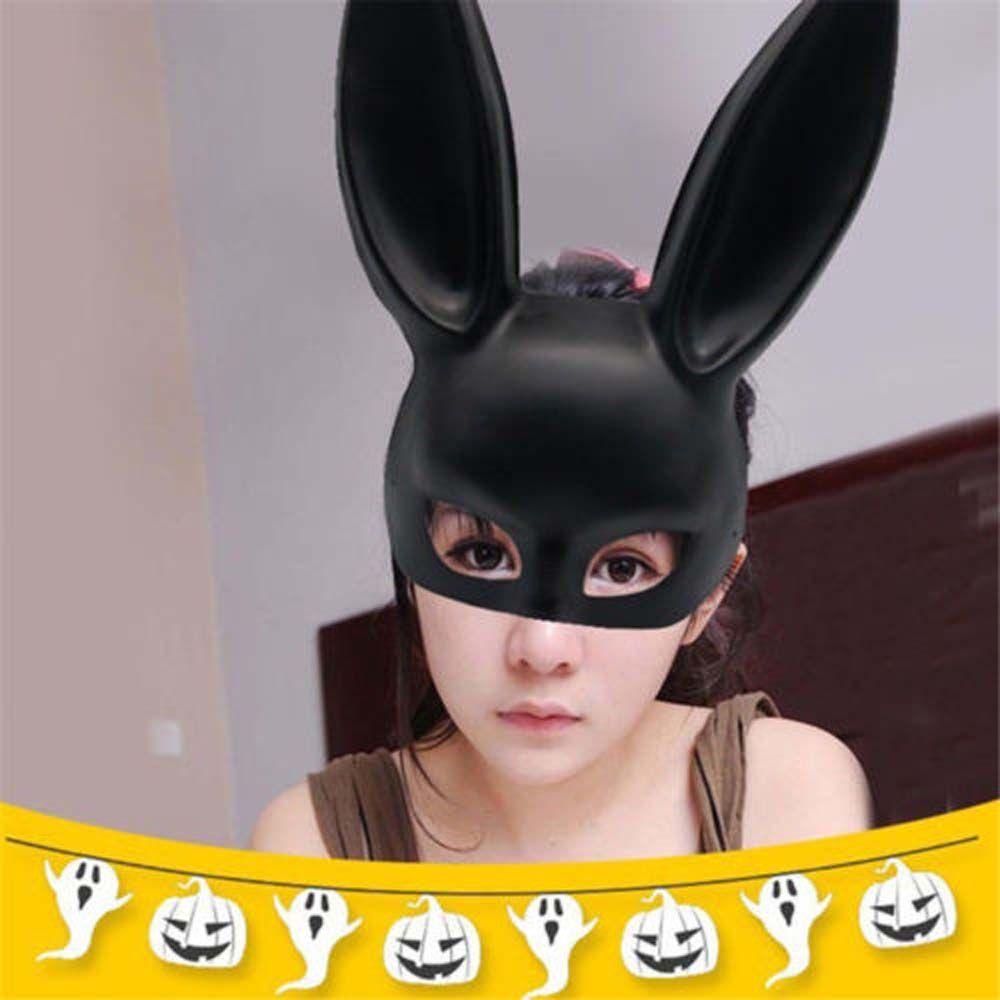 Decoration Gifts Party accessories Bunny Mask Women Half Mask Rabbit Ears Mask Halloween Mask