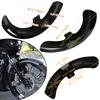 Gloss Black Wrap Front Fender Mudguard 19" 21" 23" For Harley Touring Electra Street Glide Road King Ultra Baggers
