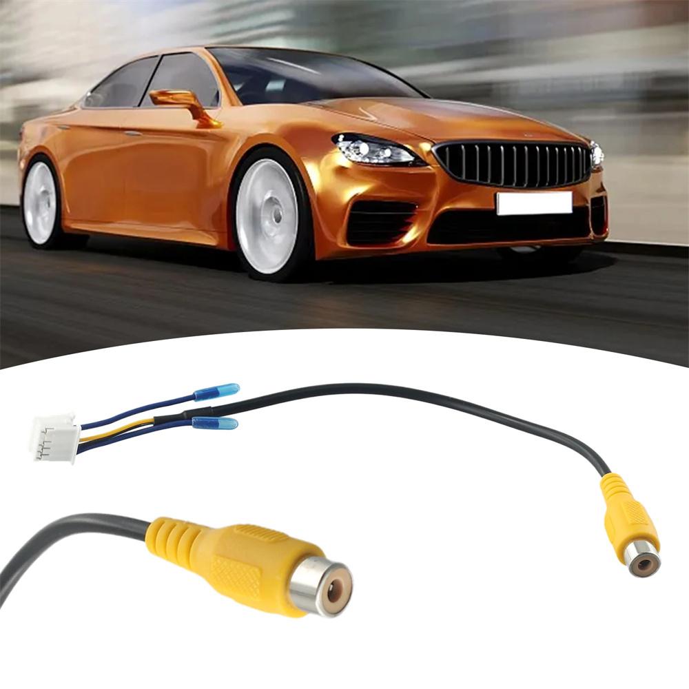 10Pin Car Android Radio Rear View Backup Camera Cable Connector Auto RCA Adaptor