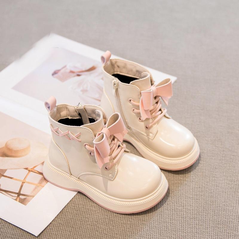 Winter New Style Children's Suede Short Boots Stylish Princess Boots Girls' Warm Cotton Boots