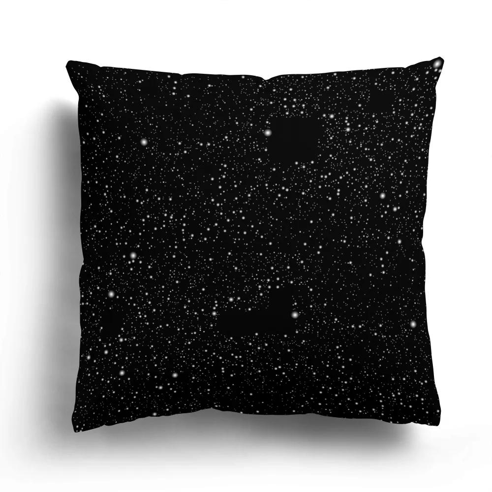 Fashion Black and White Star Astronaut Pillowcase Sofa Cushion Cover Home Living Room Decoration Cartoon Pattern
