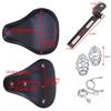 YBJP YIBO Motorcycle Universal Solo Seat with Cushion and Shock Suitable for and Black Seat, Absorption, Harley, Honda, Kawasaki, Suzuki, Custom,