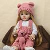 55 см кукла-реборн малышка полное тело мягкий силикон Рая реалистичная мягкая на ощупь кукла высокого качества подарки игрушка для девочек