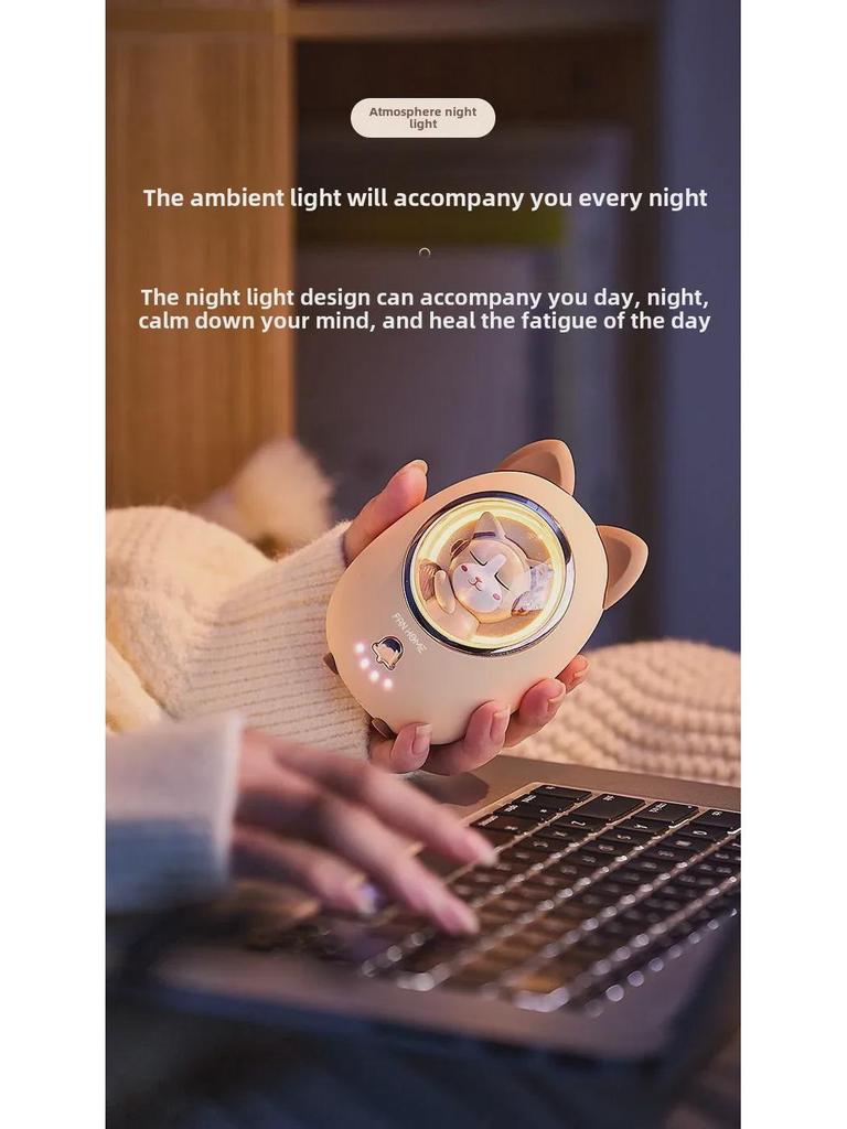 Cartoon Mini Hand Warmer & Power Bank: USB, Portable, Explosion-Proof