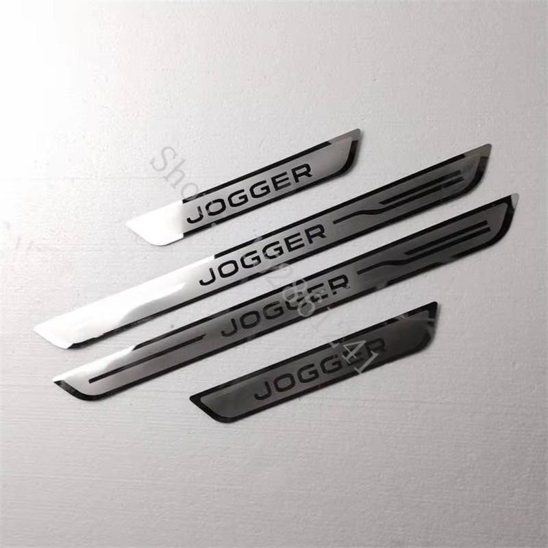 For Dacia Jogger 2018 ~2025 Car Accessories Door sill scuff plates thresholds protector car Stickers Welcome Pedal