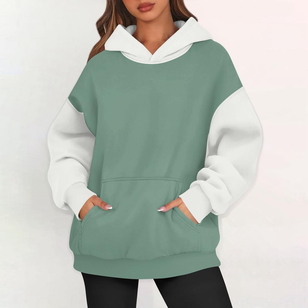 Womens Oversized Sweatshirts Fleece Hoodies Long Sleeve Pullover Outfits With Pocket